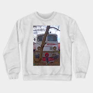 Disused loco, Romania Crewneck Sweatshirt